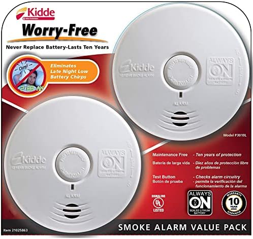 Kidde Worry-Free Smoke Alarm,